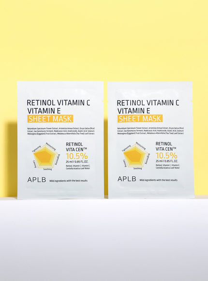 Retinol Vitamin C Vitamin E Sheet Mask (25ml / 1ea)