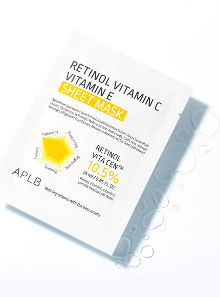 Retinol Vitamin C Vitamin E Sheet Mask Set (25ml * 10ea)