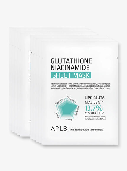 Glutathione Niacinamide Sheet Mask (25ml x 10ea)