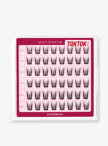 TOKTOKHARA No Glue Eyelash - Long (36pcs-54pcs)