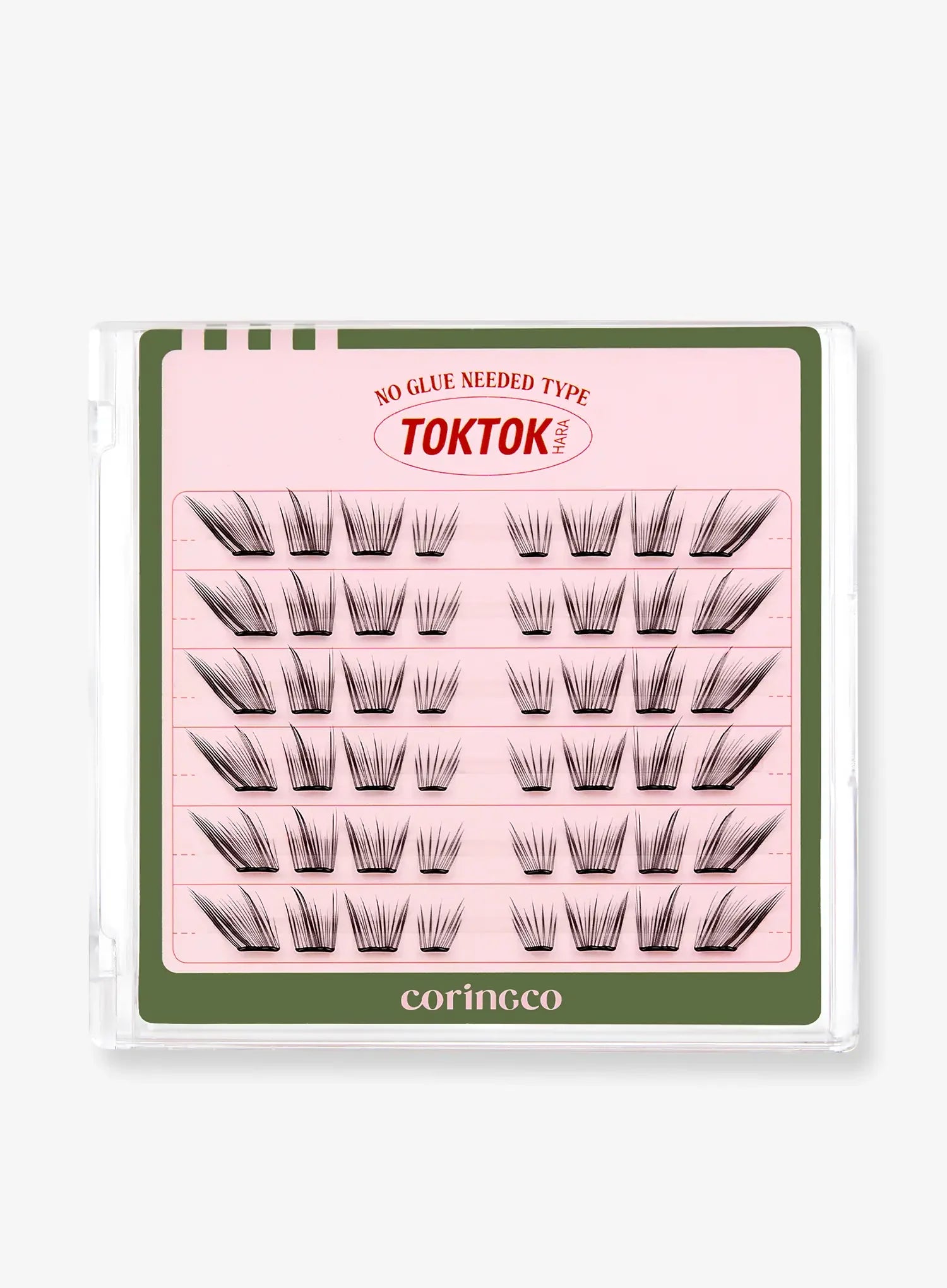 TOKTOKHARA No Glue Eyelash - Light (36pcs-90pcs)