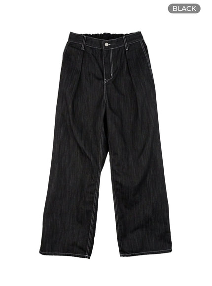 mens-stitched-pintuck-wide-leg-pants-ig409