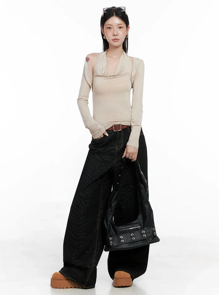 cowl-neck-top-bolero-set-is508