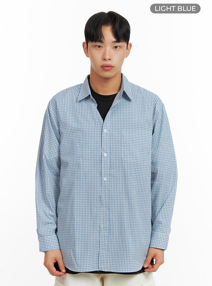 mens-gingham-cotton-collared-shirt-iu412