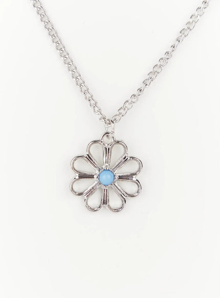 mens-floral-pendant-chain-necklace-is509