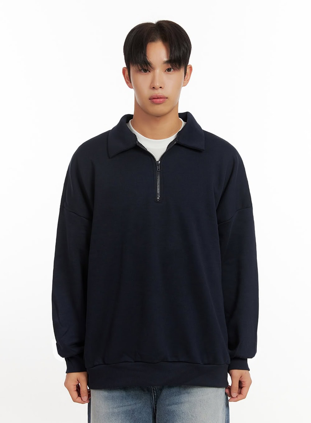 mens-collared-half-zip-crewneck-id406