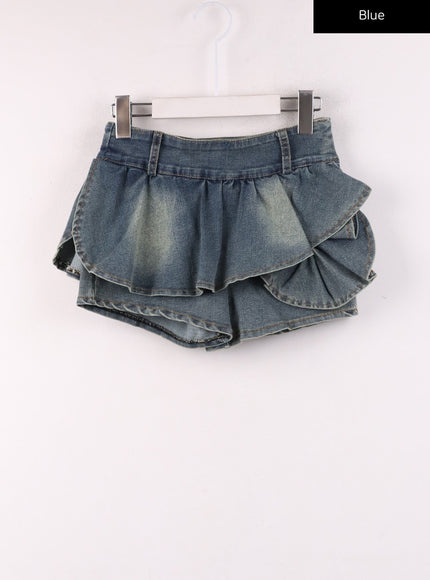 pleated-denim-mini-skort-ij430