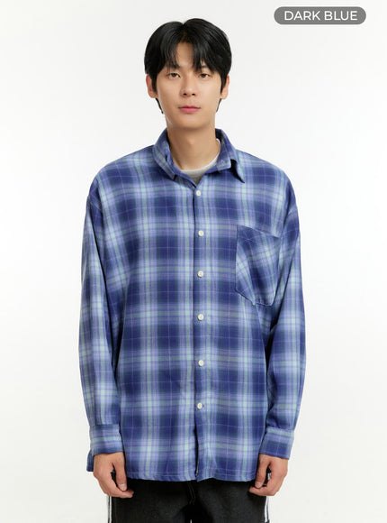 mens-checkered-buttoned-collar-shirt-il412