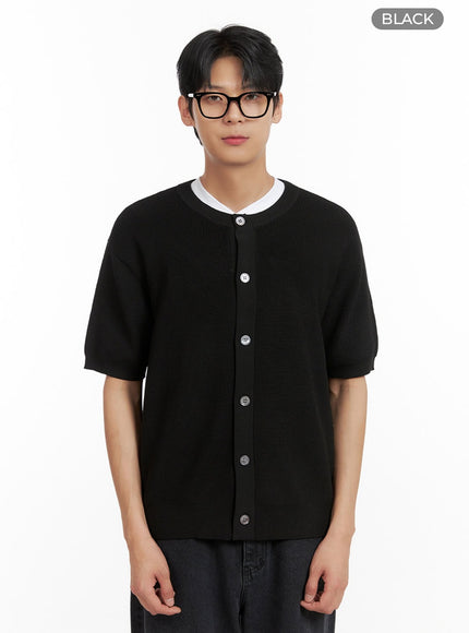 mens-buttoned-short-sleeve-cardigan-il403