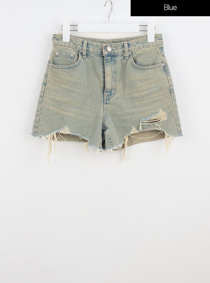 ripped-hem-denim-shorts-iu322