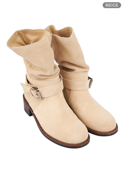 suede-buckle-strap-boots-is402