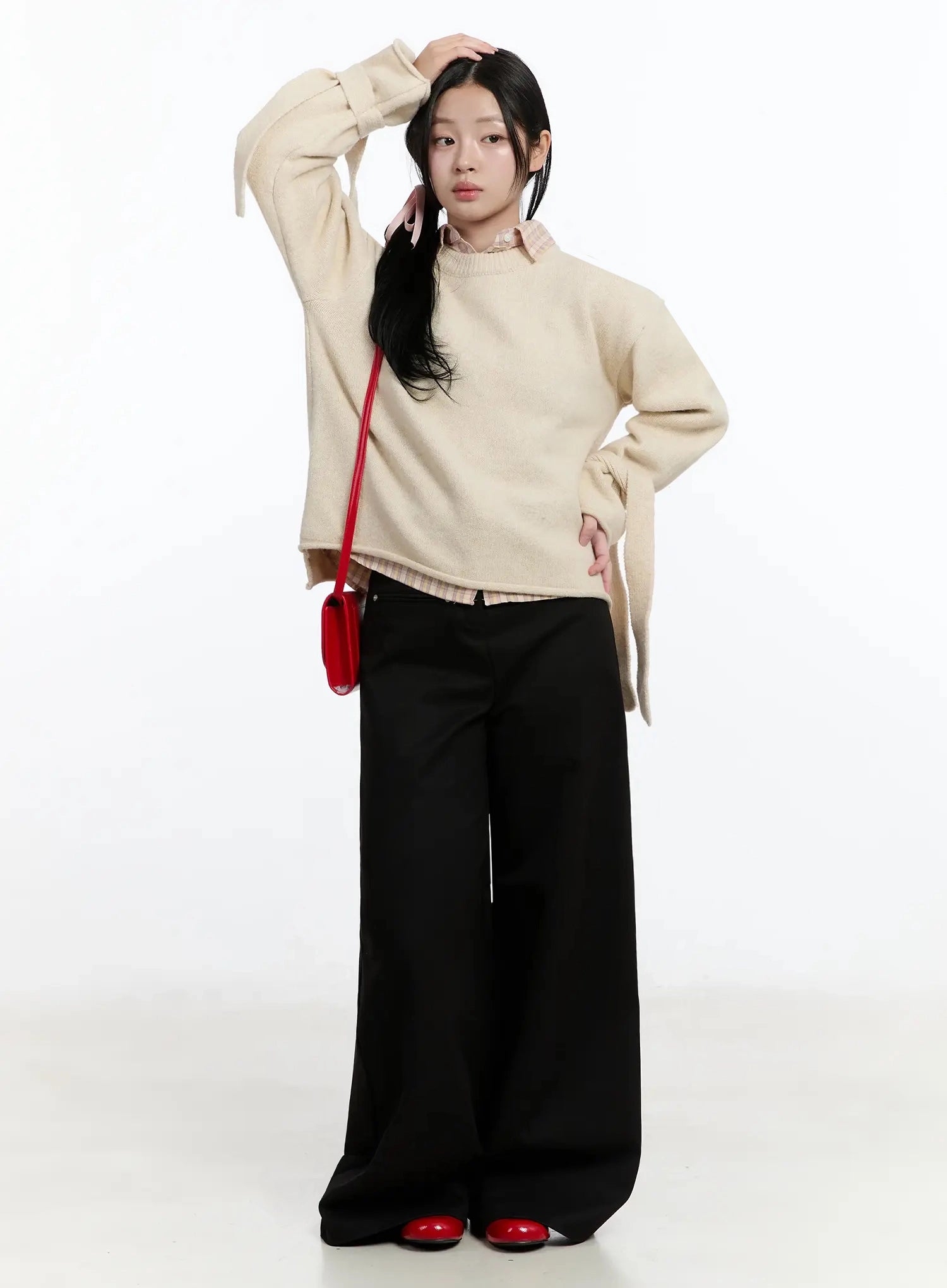 ribbon-sleeve-knit-sweater-im513