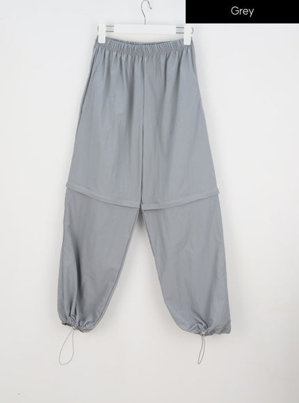 Color Wide Track Pants IY312