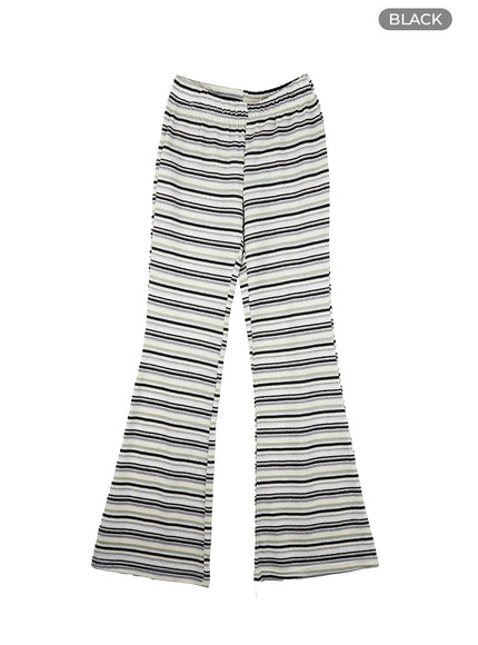 cotton-stripe-bootcut-pants-iy422