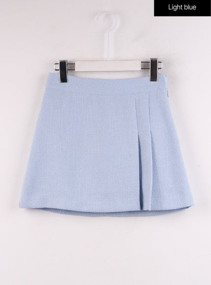 tweed-pleated-mini-skirt-if402