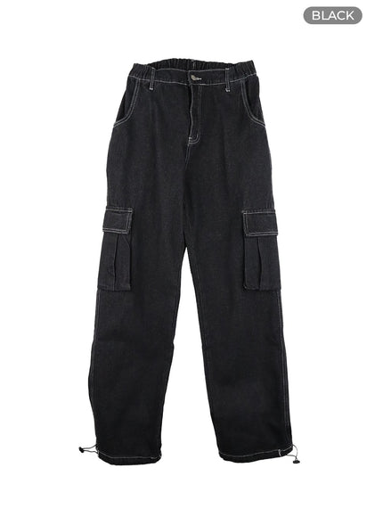 mens-denim-cargo-straight-leg-jeans-ia402