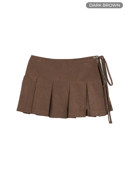 pleated-strap-mini-skirt-io409