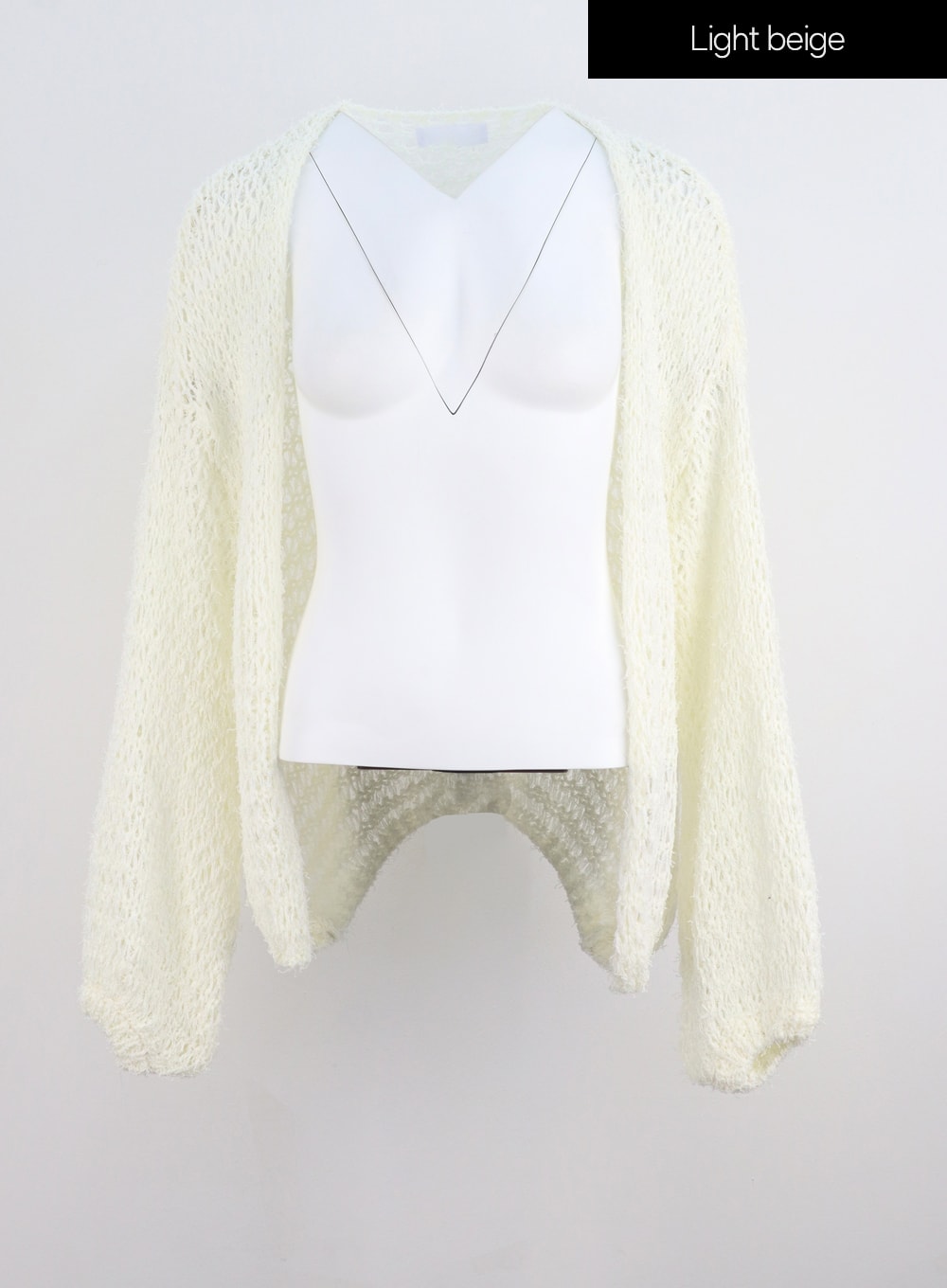 White open stitch clearance cardigan