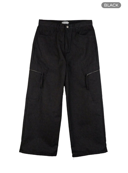 mens-cargo-denim-jeans-black-ig409