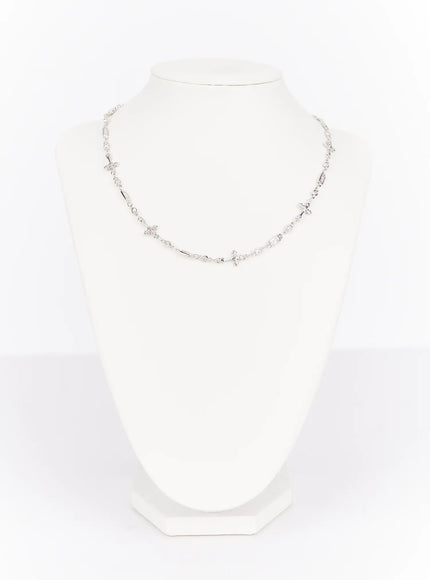 cubic-cross-chain-necklace-im531
