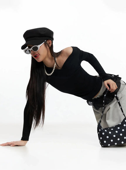 draped-v-neck-long-sleeve-top-ia508