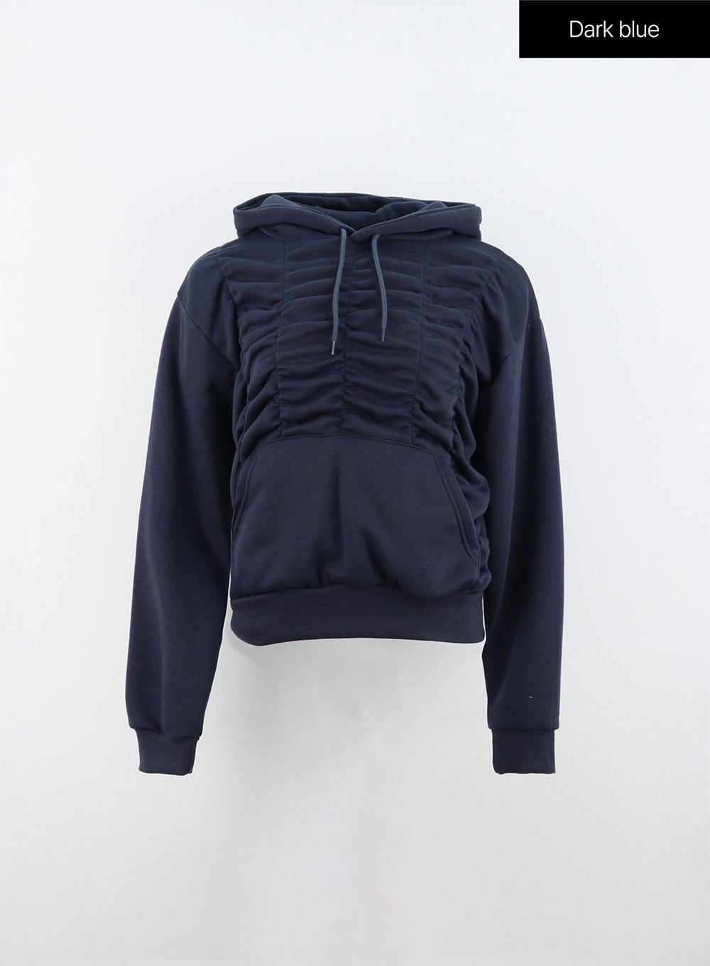 Shirring Hooded Sweatshirt IN310