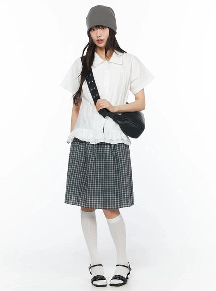 frill-flare-collar-blouse-iy525