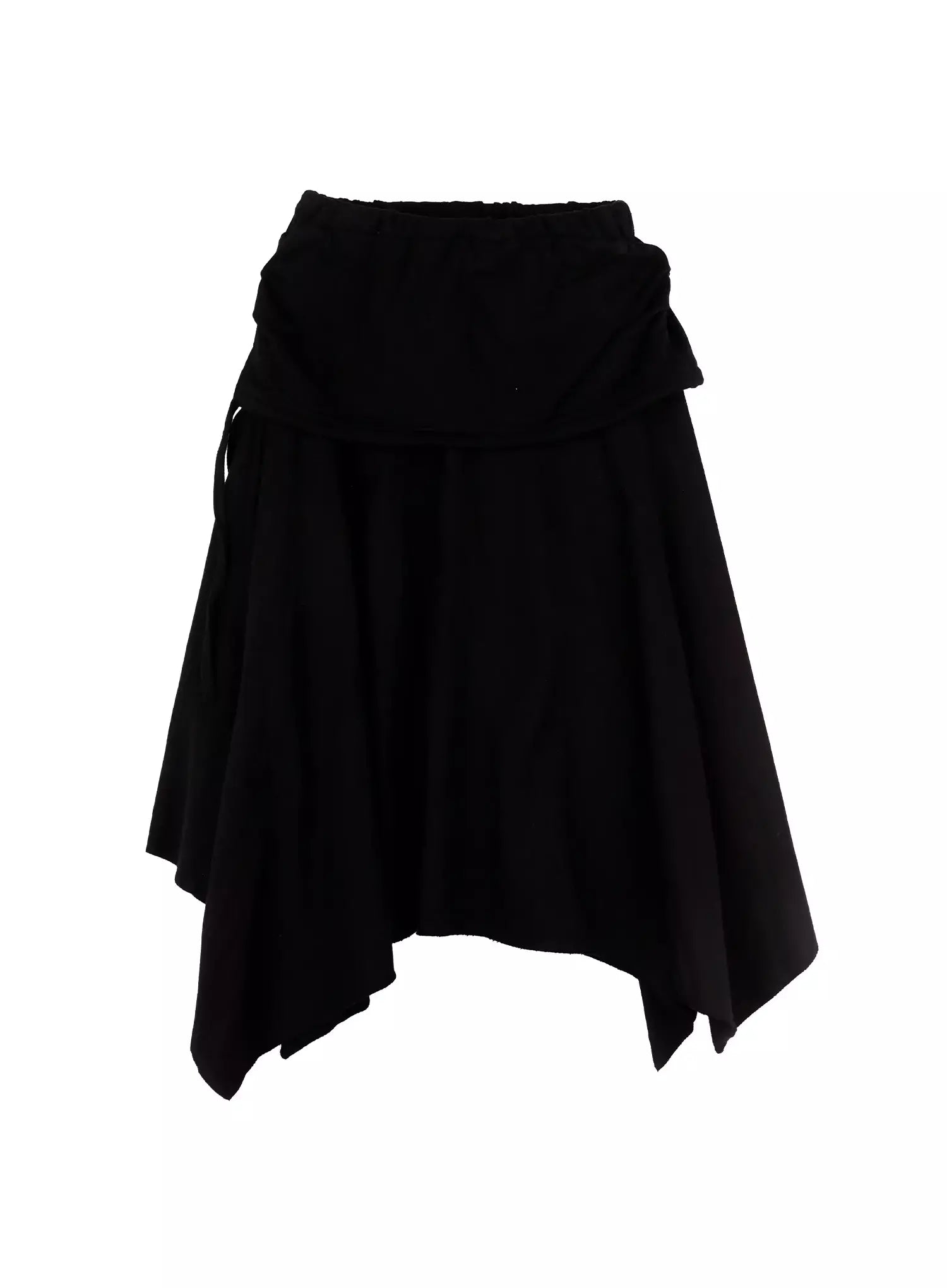 layered-shirring-asymmetrical-skirt-co517