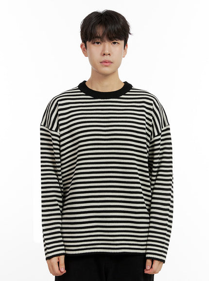 mens-acrylic-striped-long-sleeve-top-in422