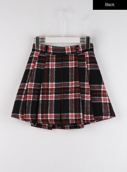 pleated-check-mini-skirt-id315