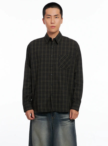 mens-checkered-button-up-shirt-is510