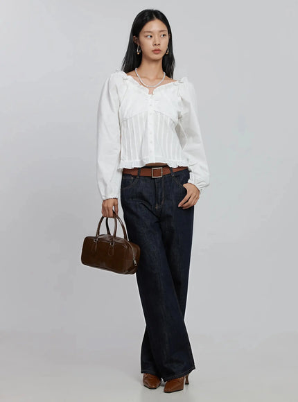 frill-button-up-blouse-id504