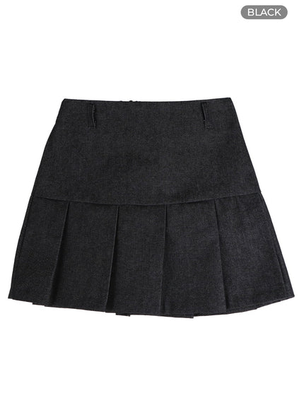 solid-pleated-cotton-mini-skirt-im406