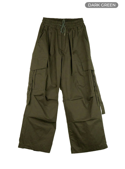 mens-cargo-chic-wide-leg-pants-dark-green-ig402