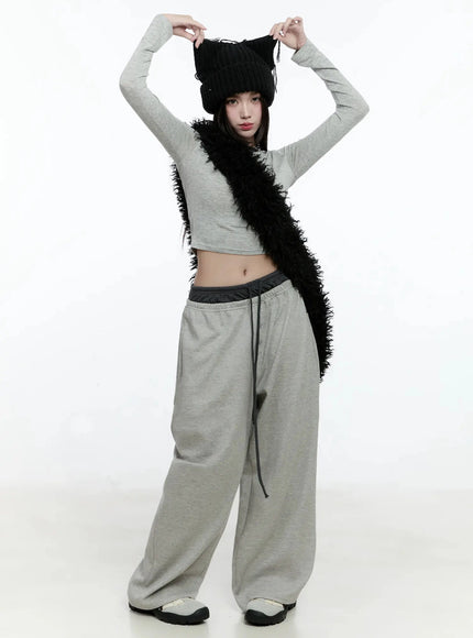 layered-button-baggy-sweatpants-io527