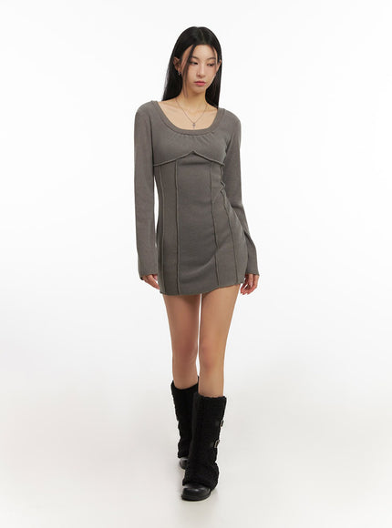 cozy-long-sleeve-u-neck-mini-dress-id431