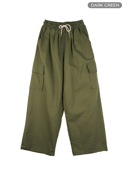 banded-string-baggy-cargo-pants-il419