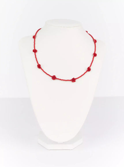 rose-beaded-choker-necklace-if505