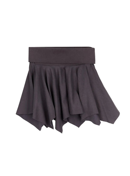 asymmetric-foldover-waist-mini-skirt-iy511