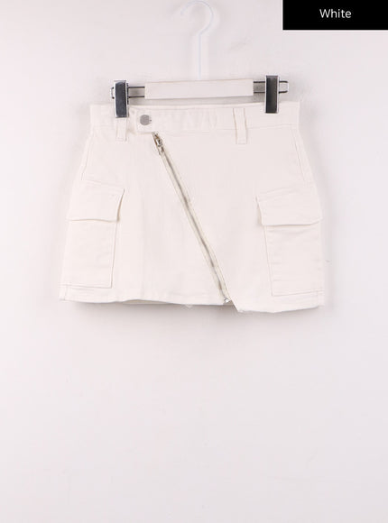 asymmetrical-zip-cargo-mini-skirt-ij430