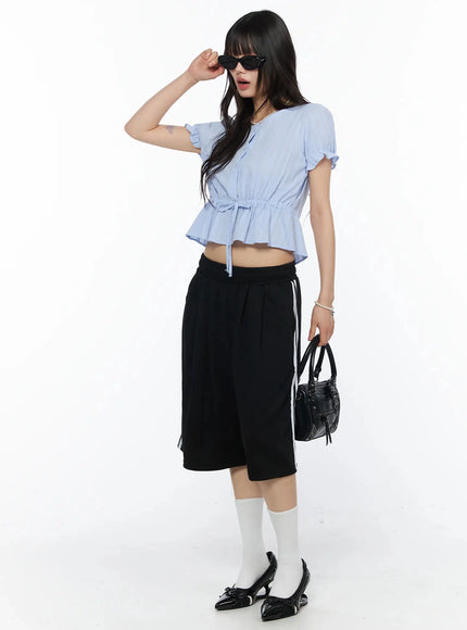 lace-puff-sleeve-blouse-iy525