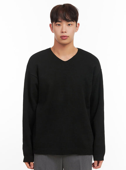 mens-essential-black-v-neck-sweater-if517