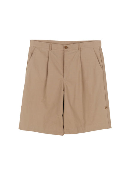 mens-roll-up-cotton-shorts-dark-beige-ia518