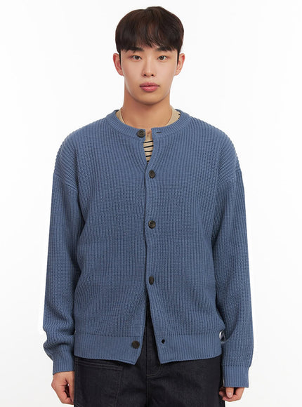 mens-ribbed-buttoned-round-neck-cardigan-if517
