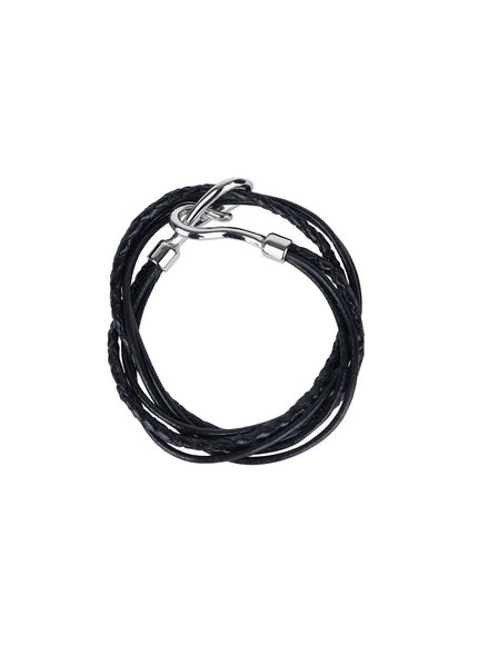 mens-twisted-bracelet-il518 / Black