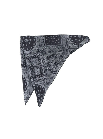 mens-small-paisley-bandana-scarf-il514 / Black