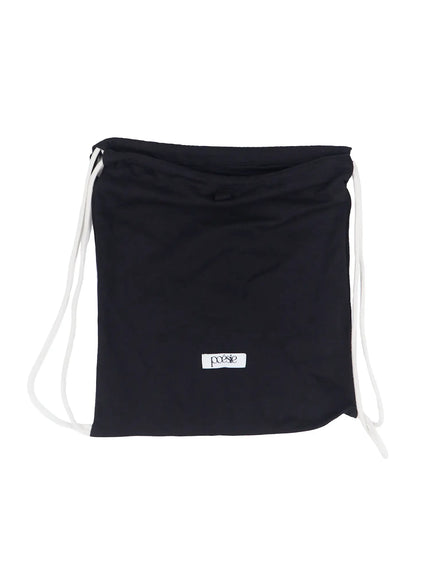 mens-cotton-drawstring-bag-il521 / Black