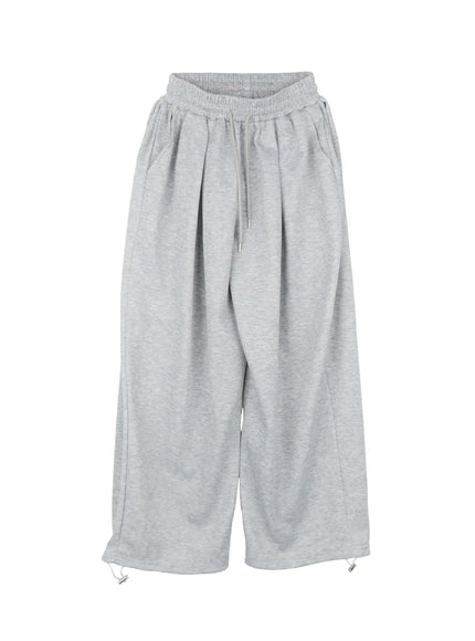 mens-wide-leg-lounge-sweatpants-il504 / Gray