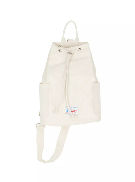 stitched-canvas-drawstring-bag-iu512 / White