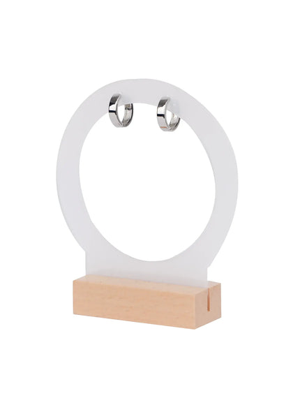 basic-ring-earrings-in510 / Silver